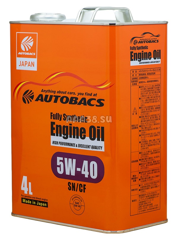 A01508404 AUTOBACS Моторное масло Autobacs ENGINE OIL FS 5W-40 SN/CF 4л