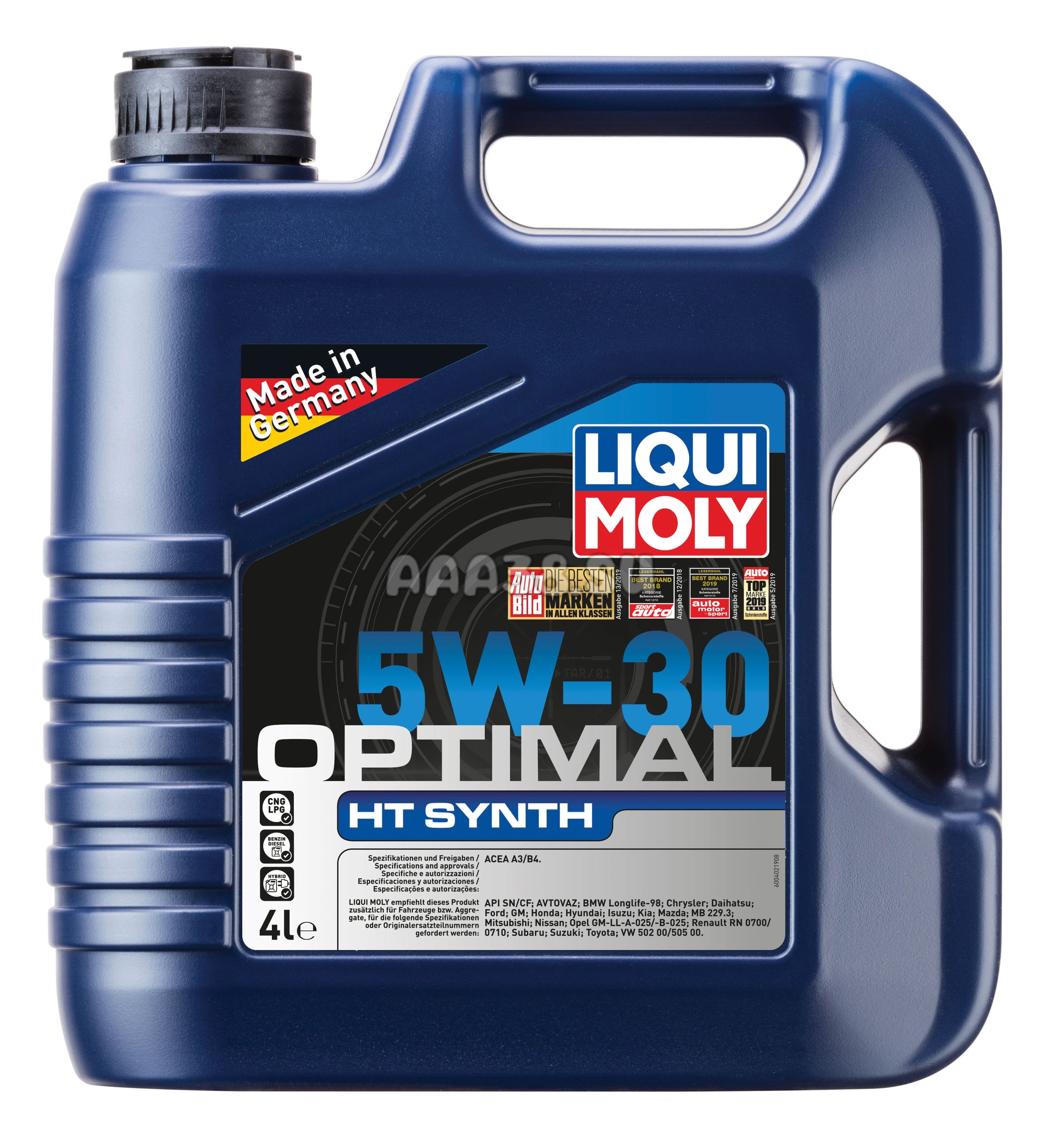 39001 LIQUI MOLY Моторное масло Liqui Moly Optimal HT Synth 5W-30 4л