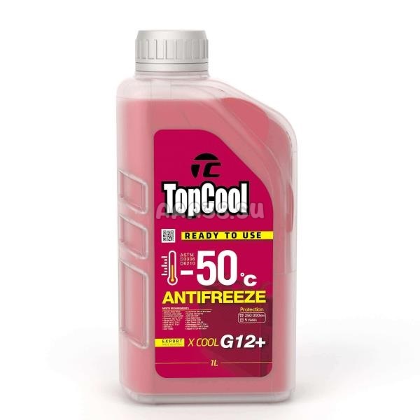 Z0037 TOPCOOL Антифриз TopCool  Antifreeze Х cool -50C G12+ 1л