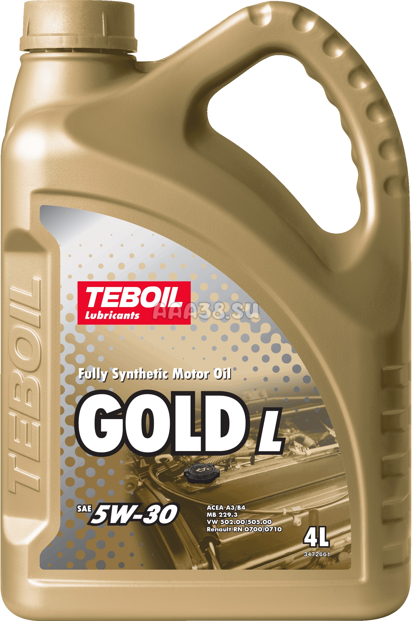 3453935 TEBOIL Моторное масло TEBOIL Gold L 5W-30 4л